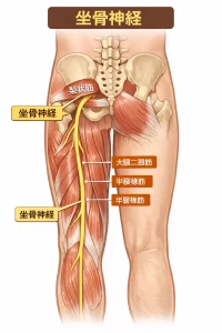 坐骨神経解剖図