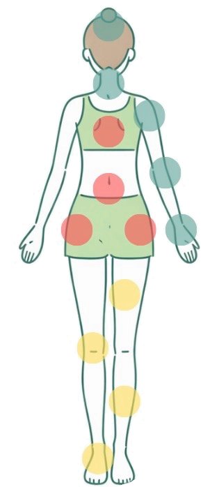 症状別メニュー人体イラスト